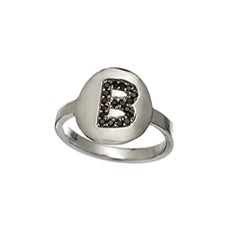'Glamour Girl' Initial Ring