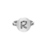 'Glamour Girl' Initial Ring