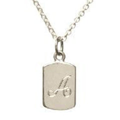 silver Initial Necklace, engraved initial necklace, script necklace